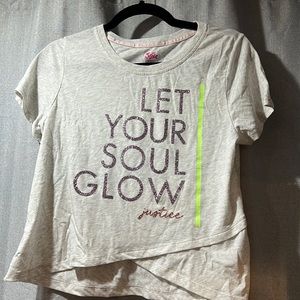 Justice girls tee